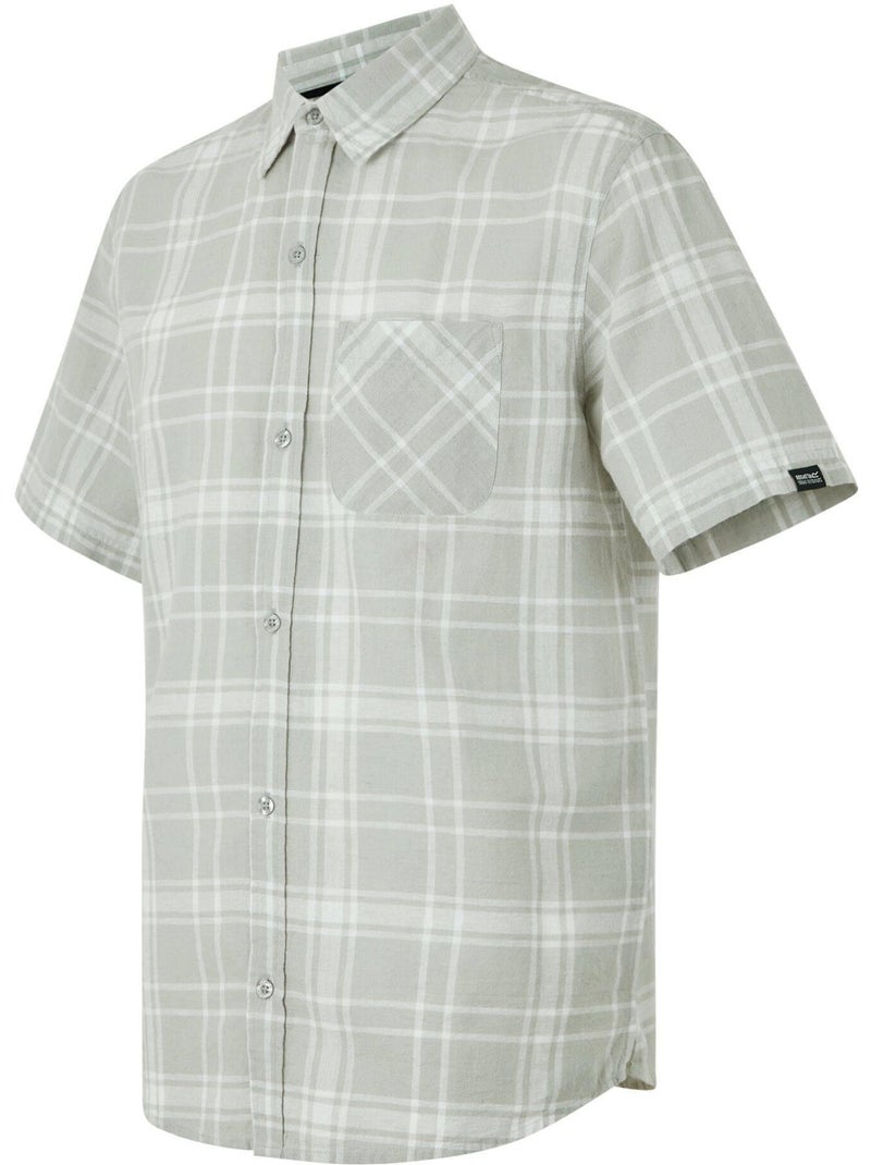 Regatta - Chemise motif/style à carreaux LORAN Gris Argenté - Kiabi