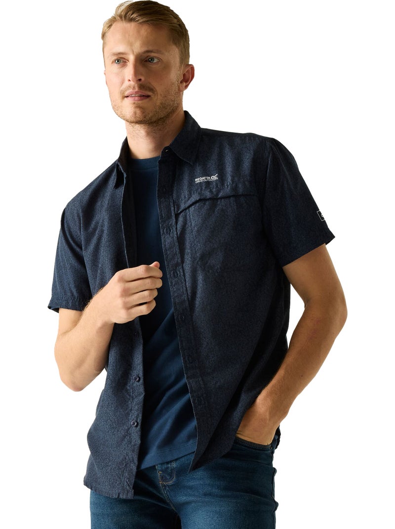 Regatta - Chemise motif/style texturé MINDANO Bleu nuit - Kiabi