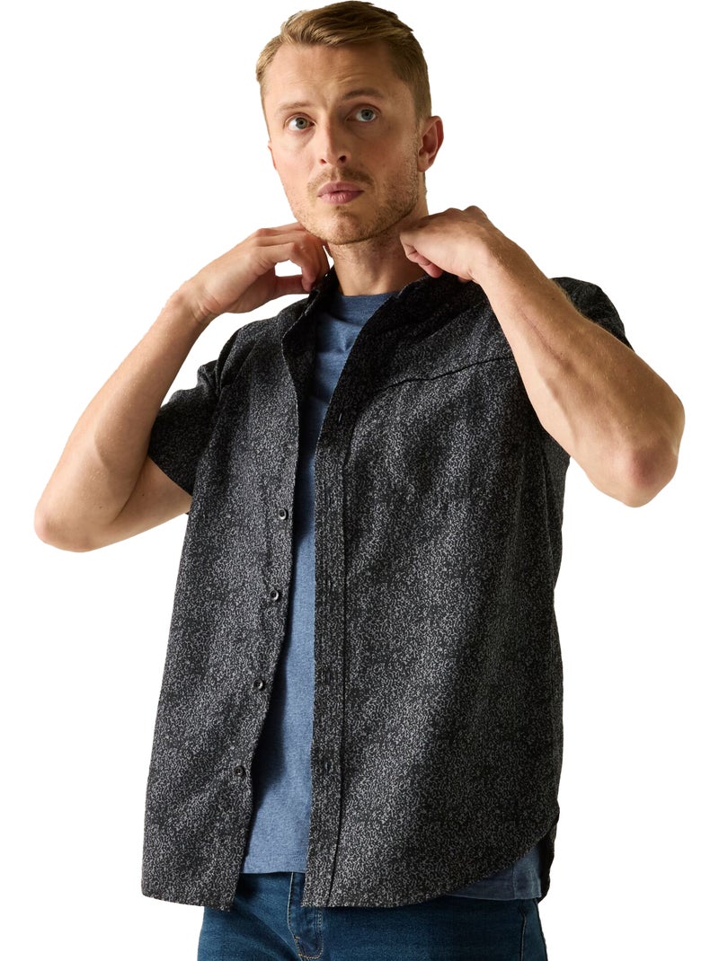 Regatta - Chemise motif/style texturé MINDANO Gris clair - Kiabi