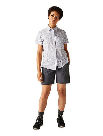 Regatta - Chemisier manches courtes motif/style Fleurs de prairie TRAVEL