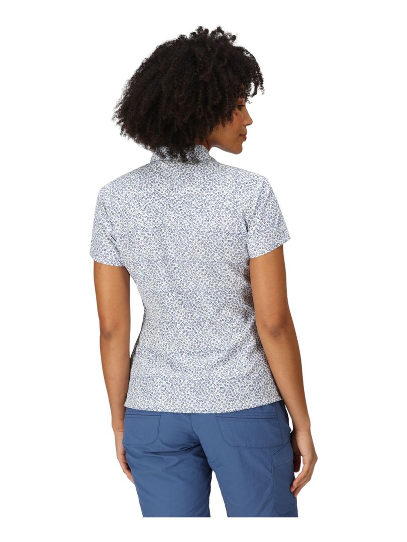 Chemise Regatta Mindano V Ws - Bleu Ast, Manches Courtes Femme - Neuf Avec étiquettes