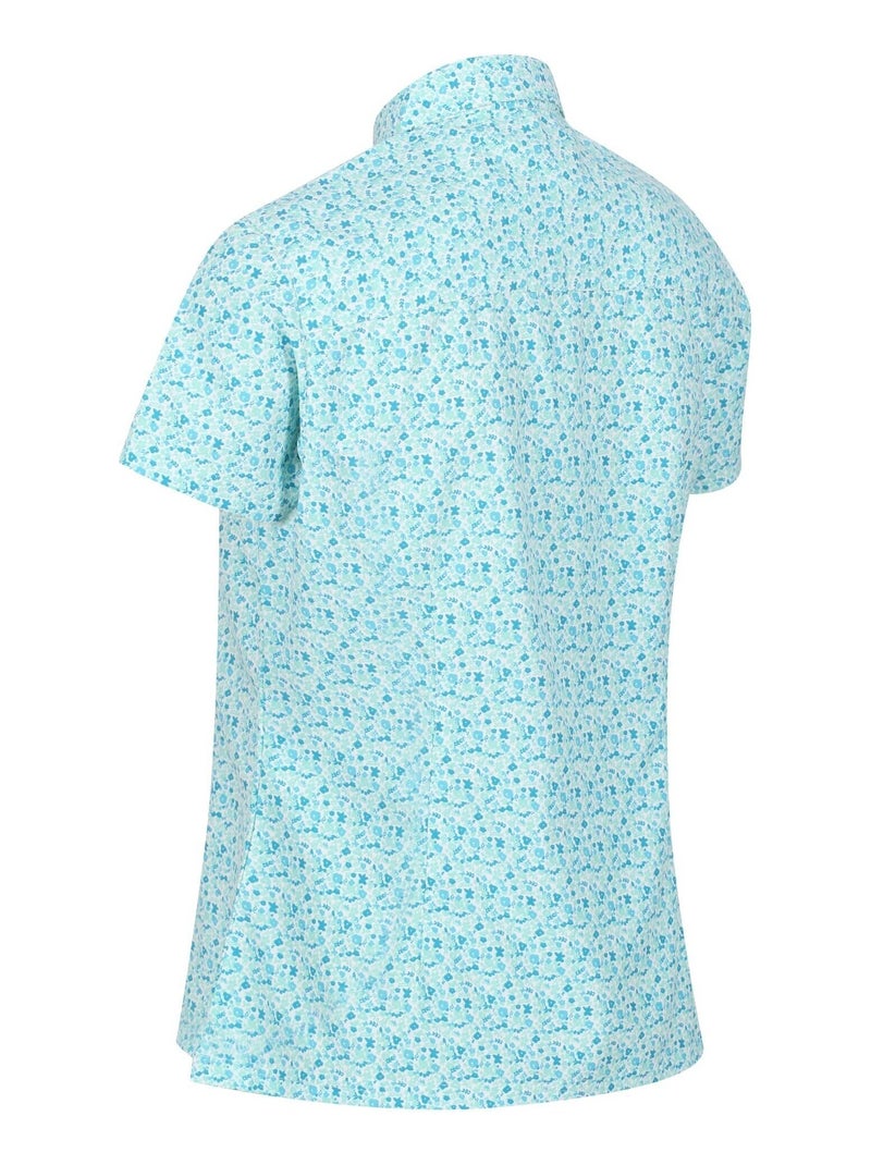 Regatta - Chemisier motif/style Imprimé petites fleurs MINDANO Bleu turquoise - Kiabi