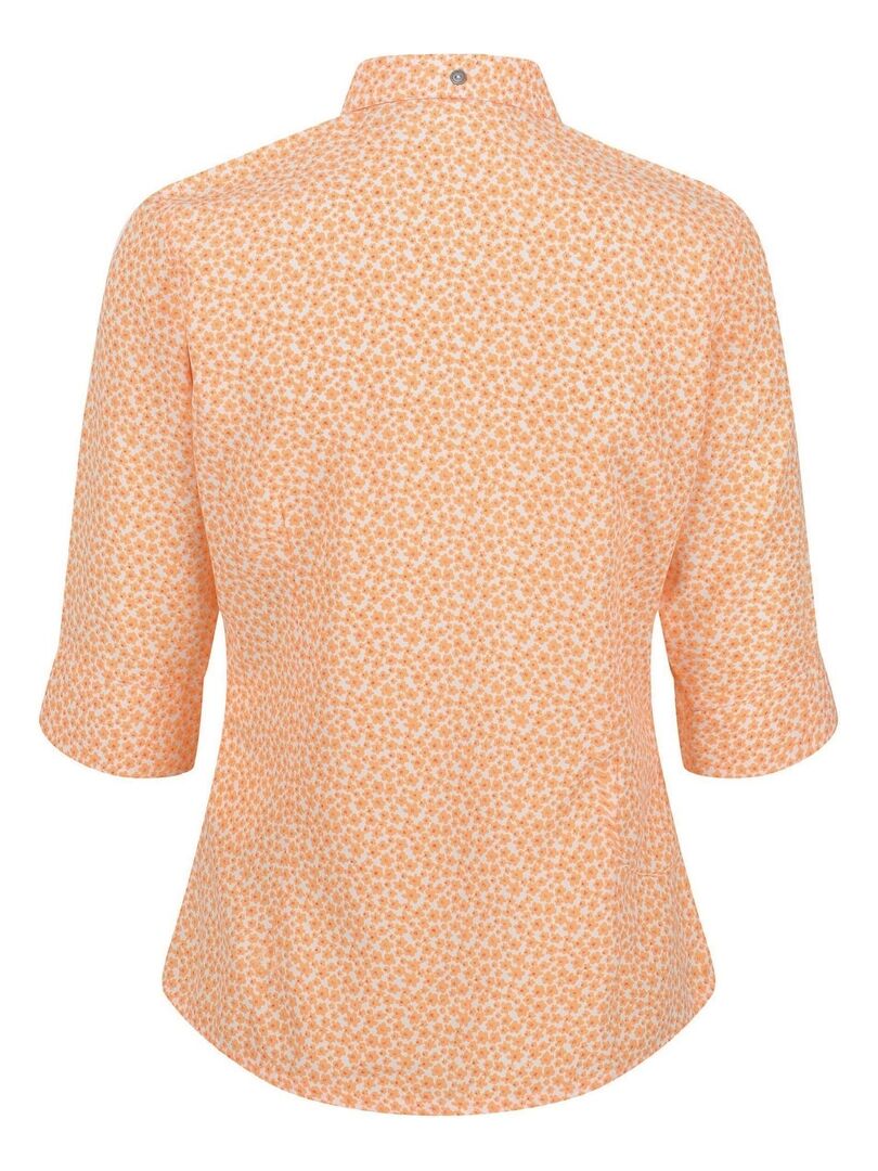 Chemisier Orange Taille 14 De Chez George - Occasion En Parfait état - Manches 3/4 évasées
