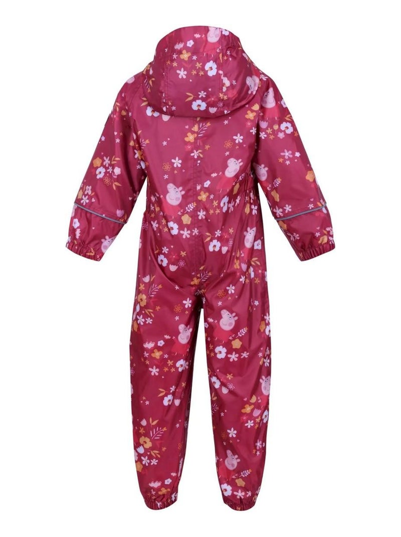 Regatta - Combinaison de pluie POBBLE Rose rouge - Kiabi