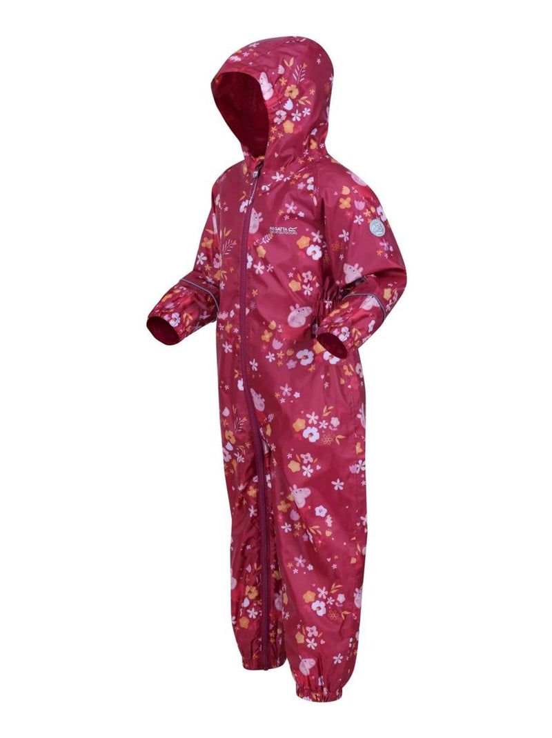 Regatta - Combinaison de pluie POBBLE Rose rouge - Kiabi