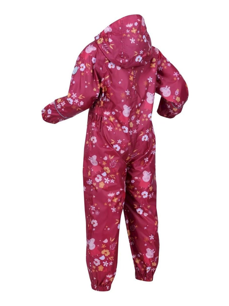 Regatta - Combinaison de pluie POBBLE Rose rouge - Kiabi