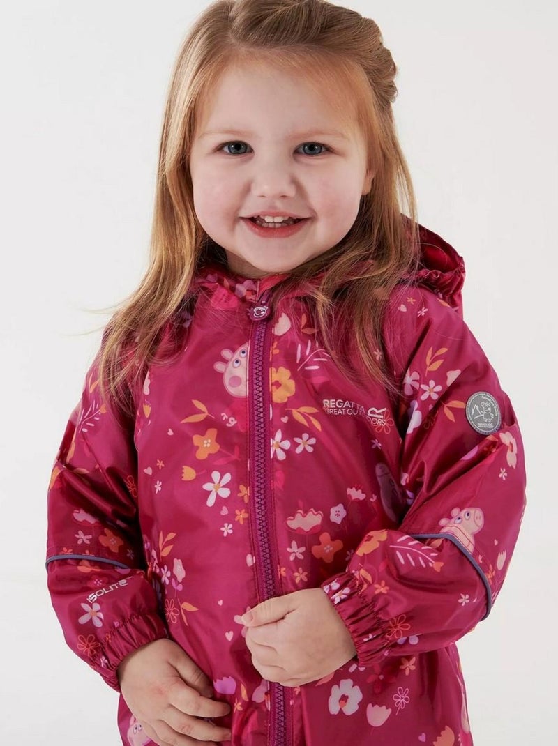 Regatta - Combinaison de pluie POBBLE Rose rouge - Kiabi