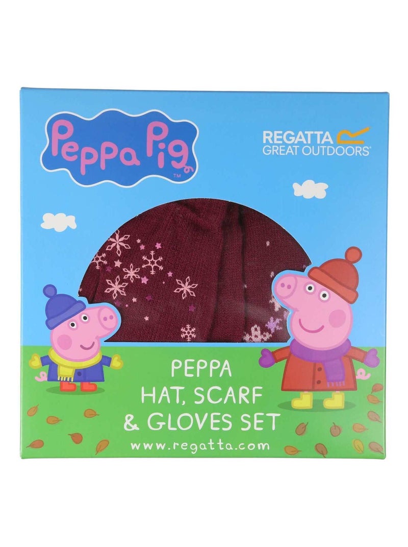 Regatta - Ensemble chapeau, gants et écharpe Rose rouge - Kiabi