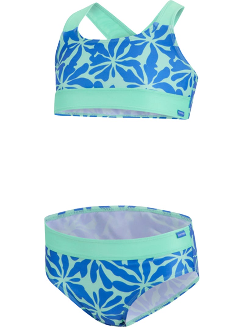 Regatta - Ensemble de maillot de bain 2 pièces motif/style floral DAKARIA Bleu ciel - Kiabi