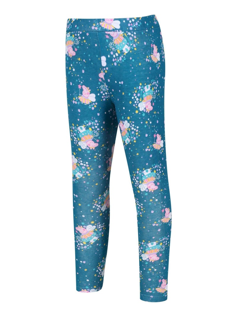 Regatta - Ensemble Leggings motif Peppa Pig motif/style Parapluie (Lot de 2) Bleu Rose - Kiabi