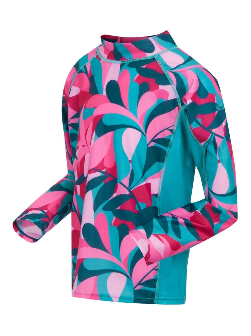 Regatta - Haut de bain motif/style Feuilles tropicales HOKU Bleu turquoise - Kiabi