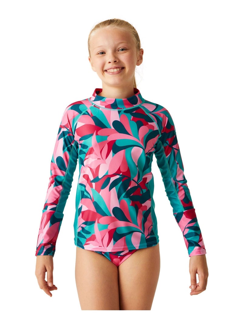 Regatta - Haut de bain motif/style Feuilles tropicales HOKU Bleu turquoise - Kiabi