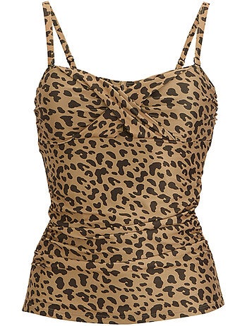 Regatta - Haut de tankini motif/style imprimé léopard ACEANA