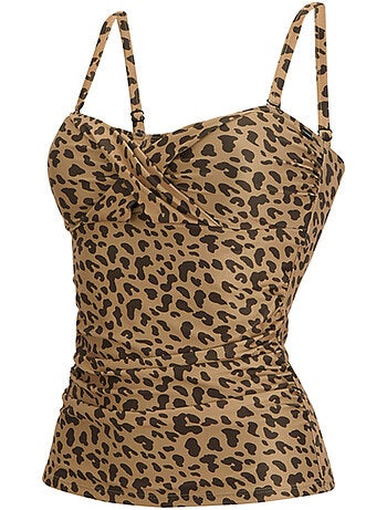 Regatta - Haut de tankini motif/style imprimé léopard ACEANA