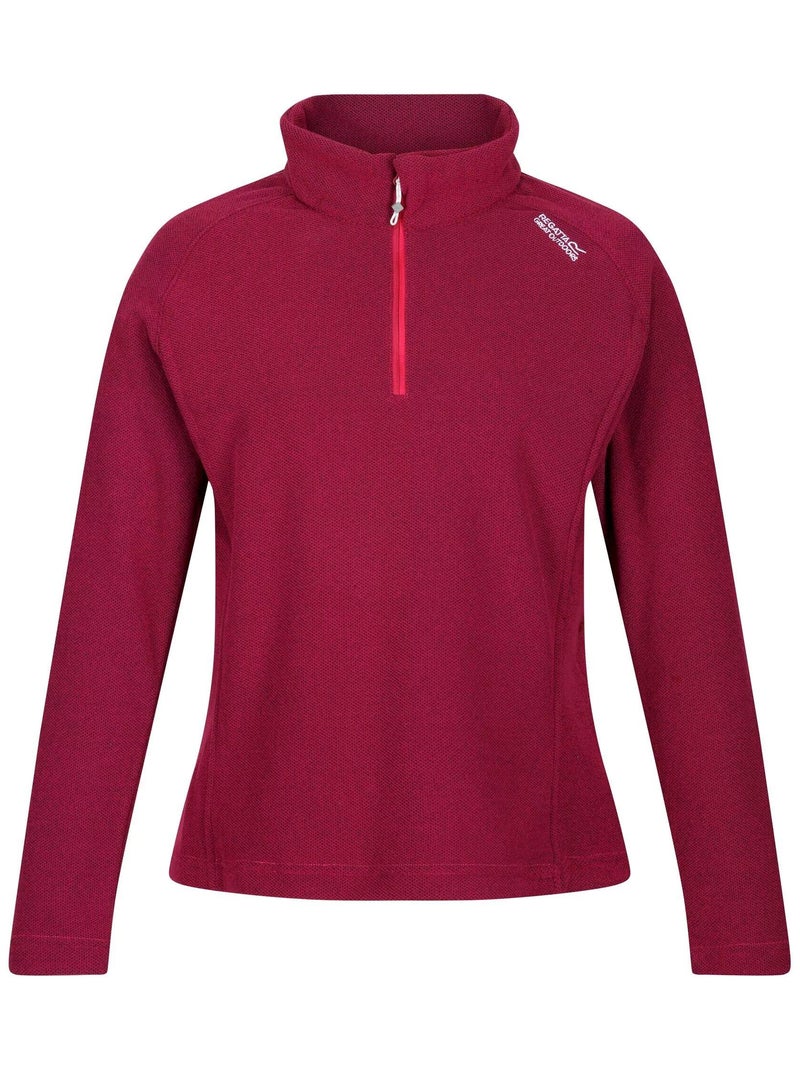Sweat à Col Haut En Polaire Noir Femme - Marque Regatta, Taille L - Occasion Très Bon état, Mi-zippé, Pour Activités Outdoor