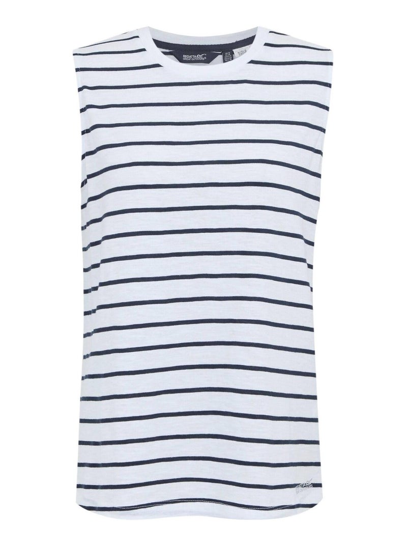 Regatta - Haut Sans manches FARIENE Blanc Bleu - Kiabi