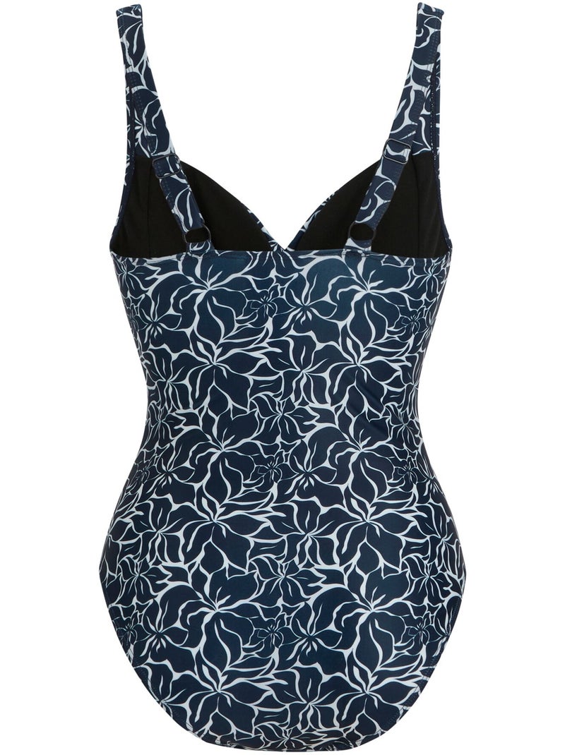 Regatta - Maillot de bain 1 pièce motif/style imprimé SAKARI Bleu marine - Kiabi