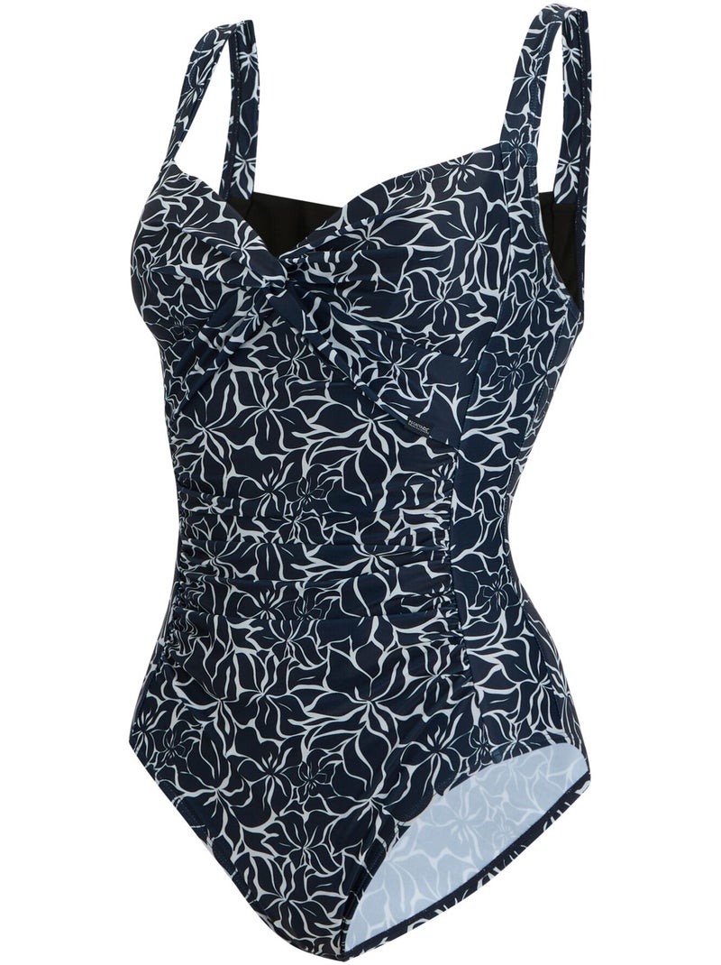 Regatta - Maillot de bain 1 pièce motif/style imprimé SAKARI Bleu marine - Kiabi