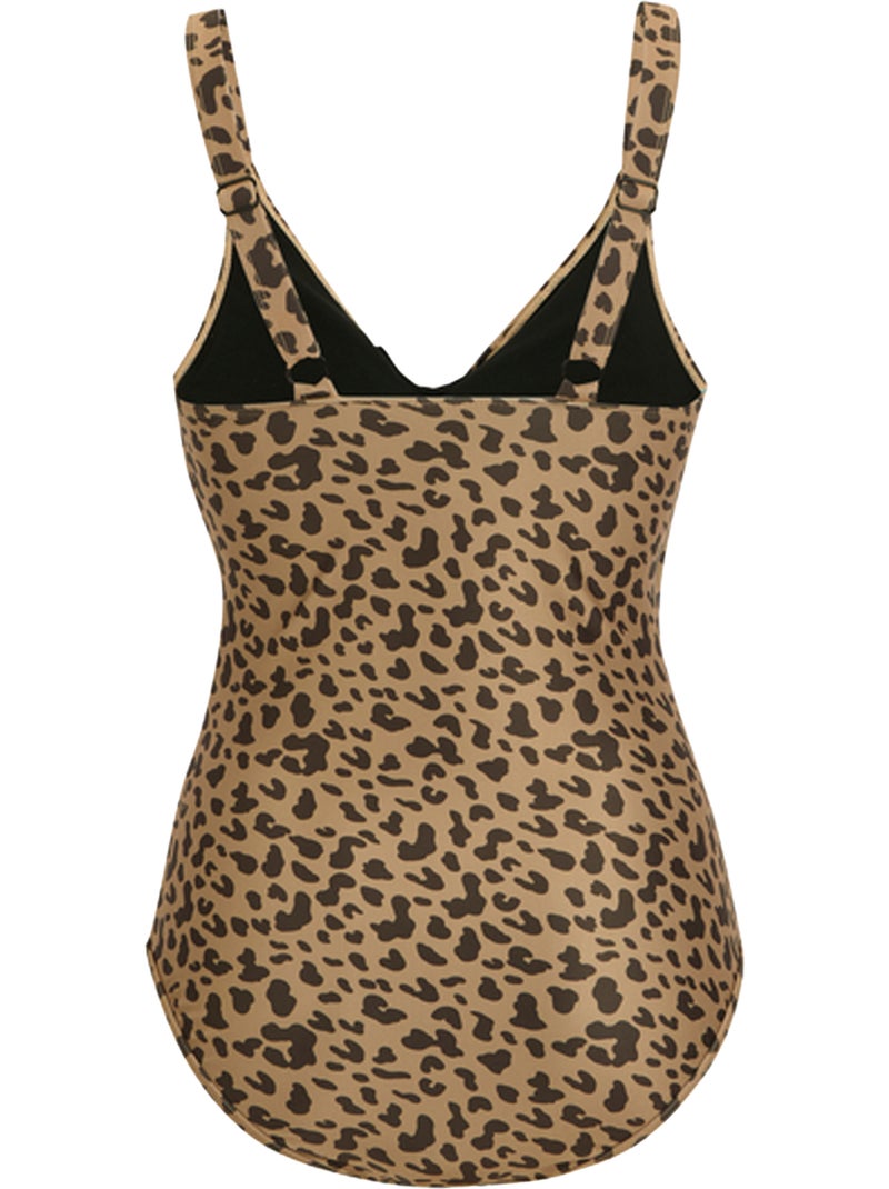 Regatta - Maillot de bain 1 pièce motif/style léopard BAYLENNE Beige - Kiabi