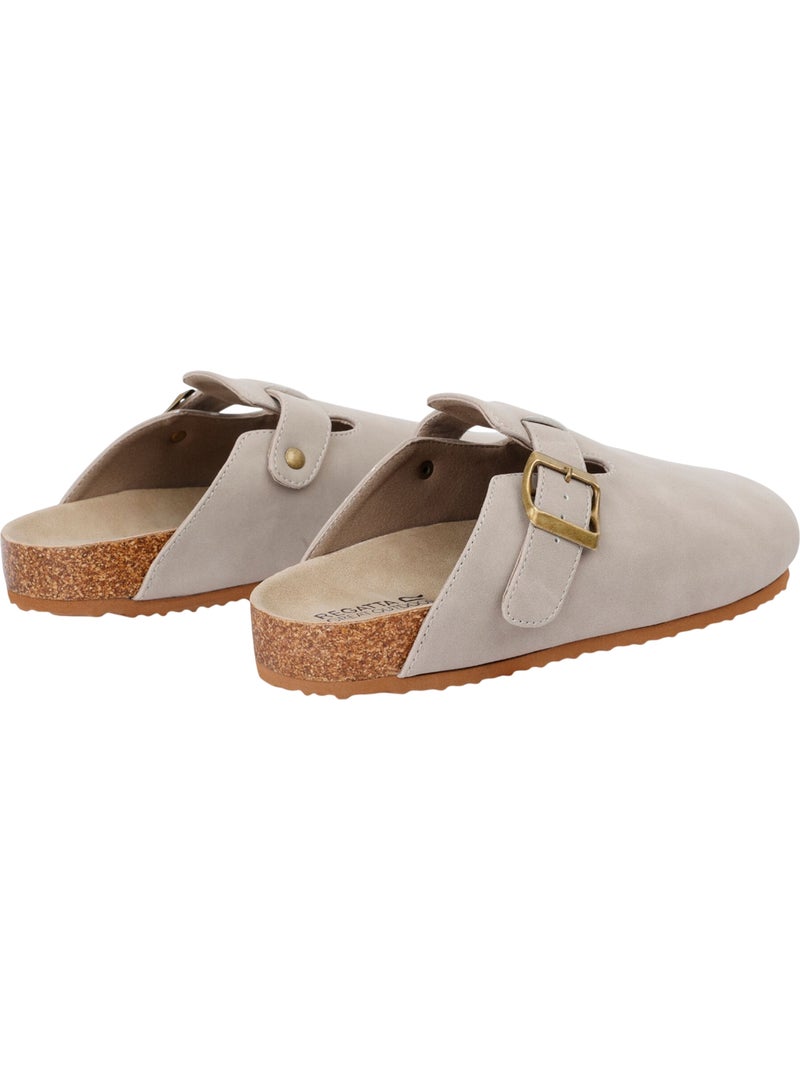 Regatta - Mules unies avec sangle à boucle KABER Blanc nacré - Kiabi