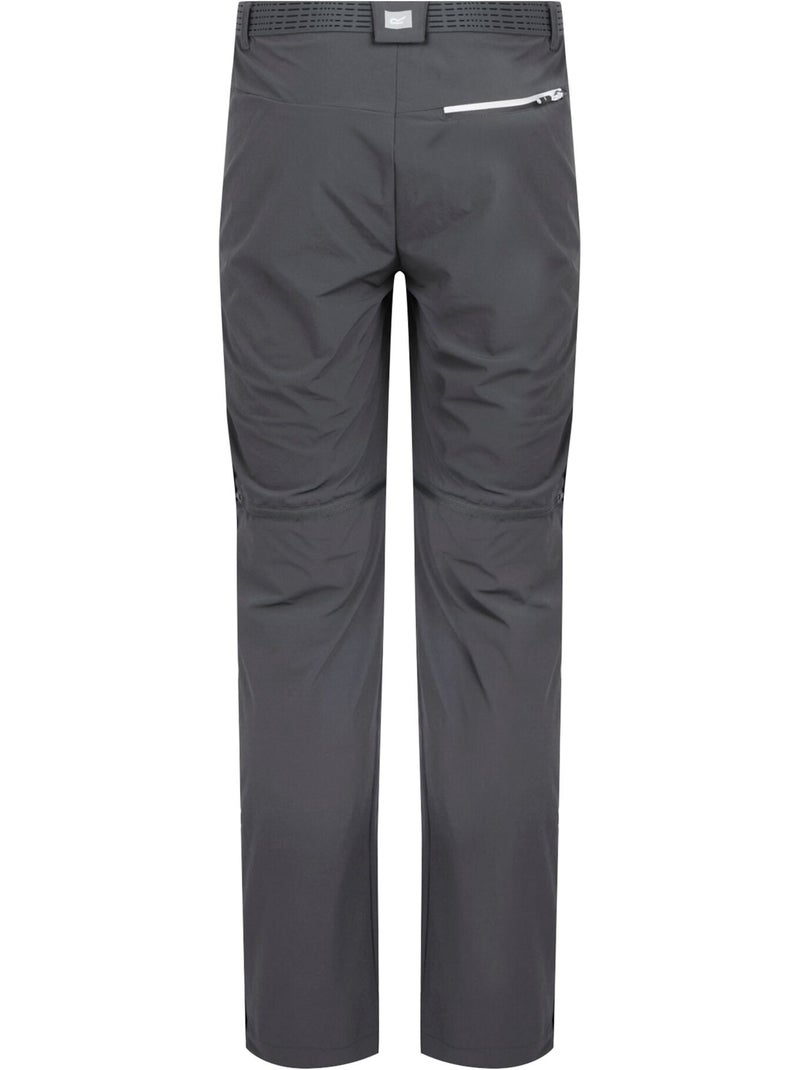 Regatta - Pantalon à taille semi-élastiquée 2-en-1 MOUNTAIN Gris Noir - Kiabi