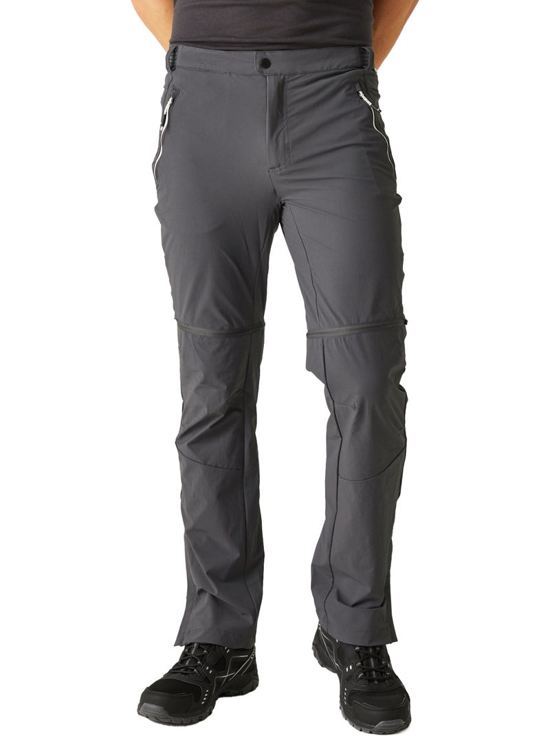 Regatta - Pantalon à taille semi-élastiquée 2-en-1 MOUNTAIN Gris Noir - Kiabi