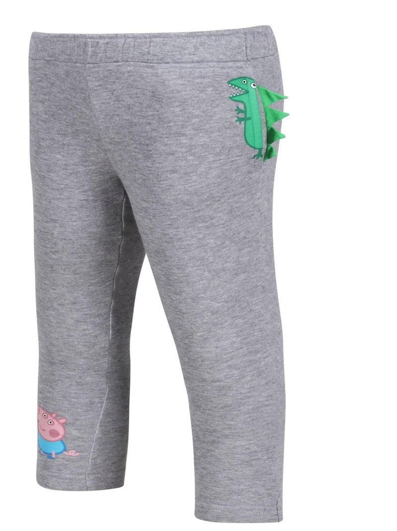 Regatta - Pantalon de jogging motif Peppa Pig motif/style Chiné (George Pig) Gris - Kiabi