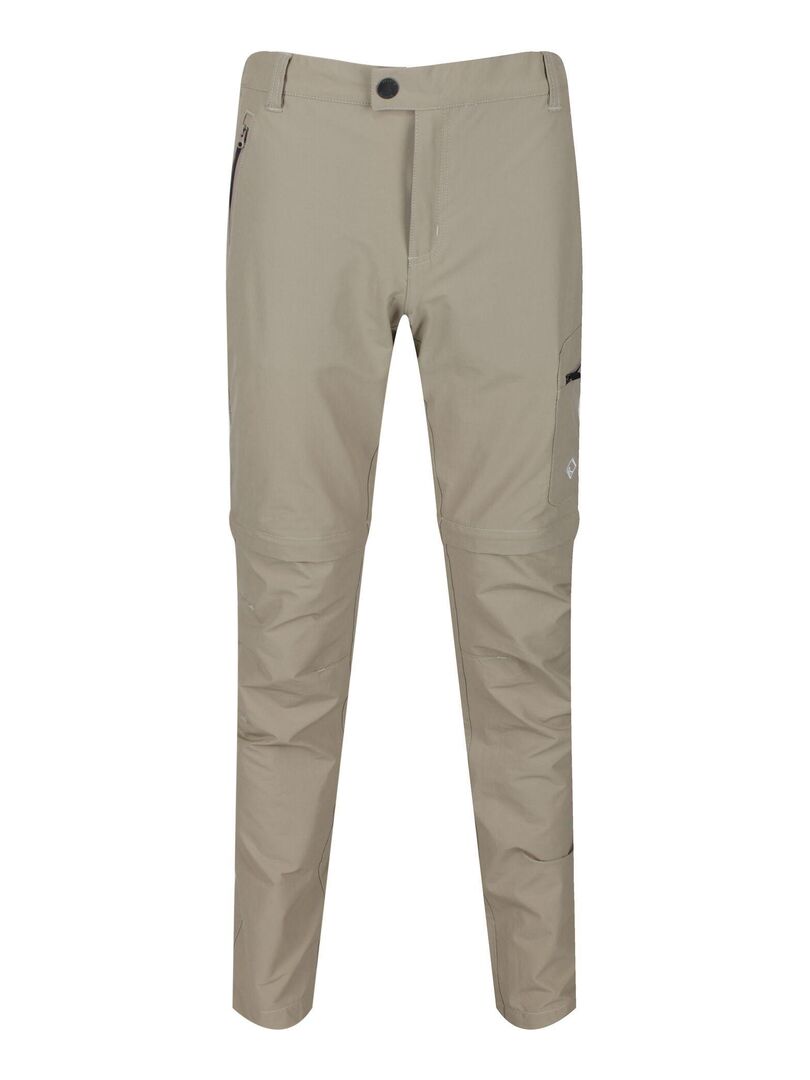 Regatta Highton - Sovrapantaloni Elasticizzati da Uomo, Impermeabili, Traspiranti, con Cuciture Nastrate, Colore Nero