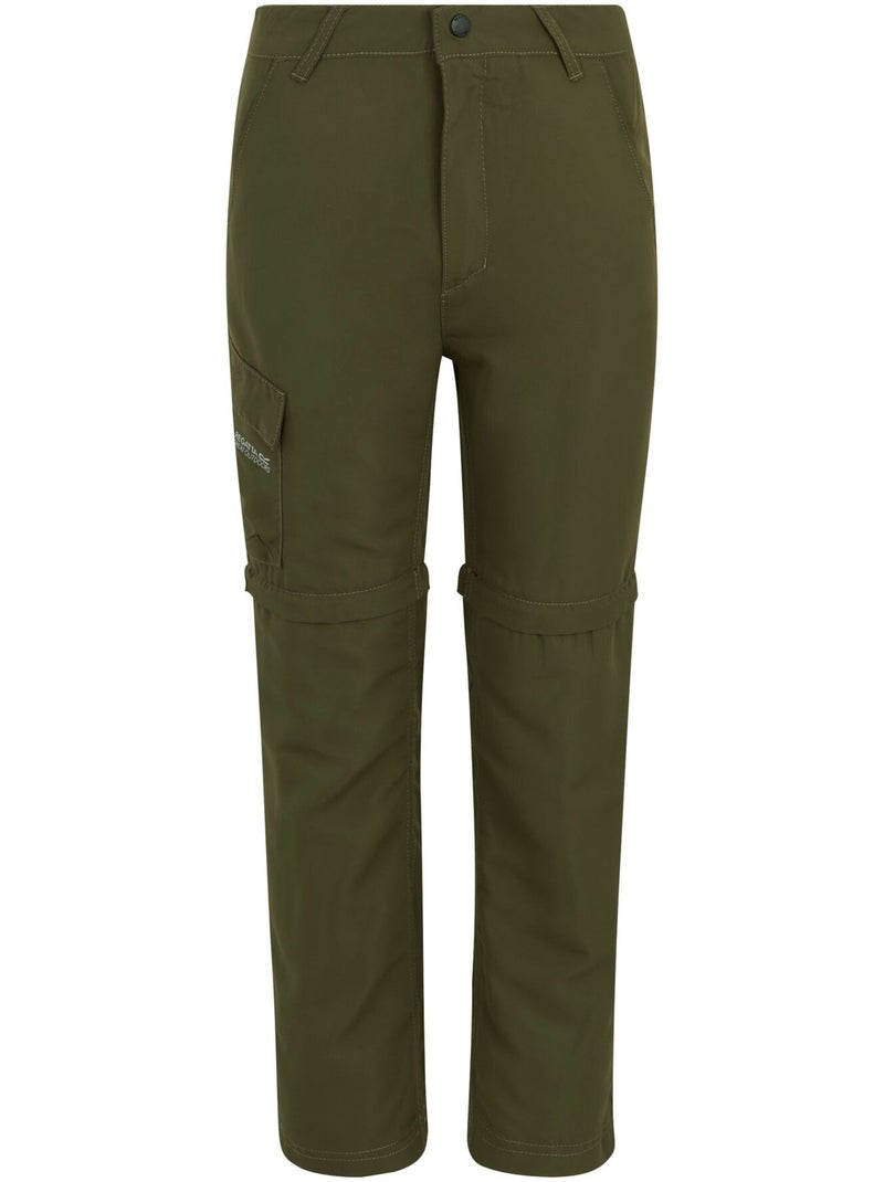 Regatta - Pantalon uni à taille élastiquée 2-en-1 SORCER Vert kaki - Kiabi