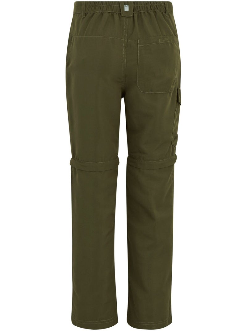 Regatta - Pantalon uni à taille élastiquée 2-en-1 SORCER Vert kaki - Kiabi