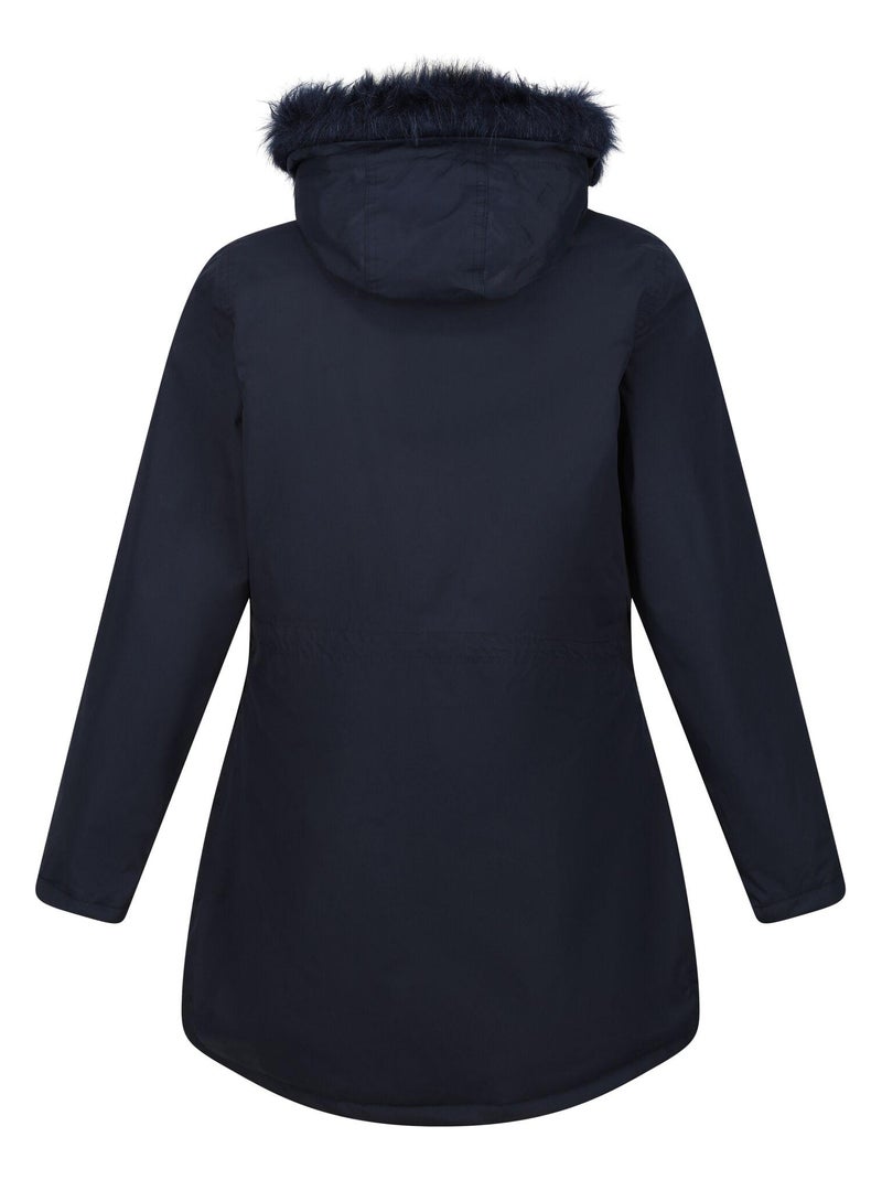 Regatta Parka motif/style Bord duveteux SABINKA Bleu marine