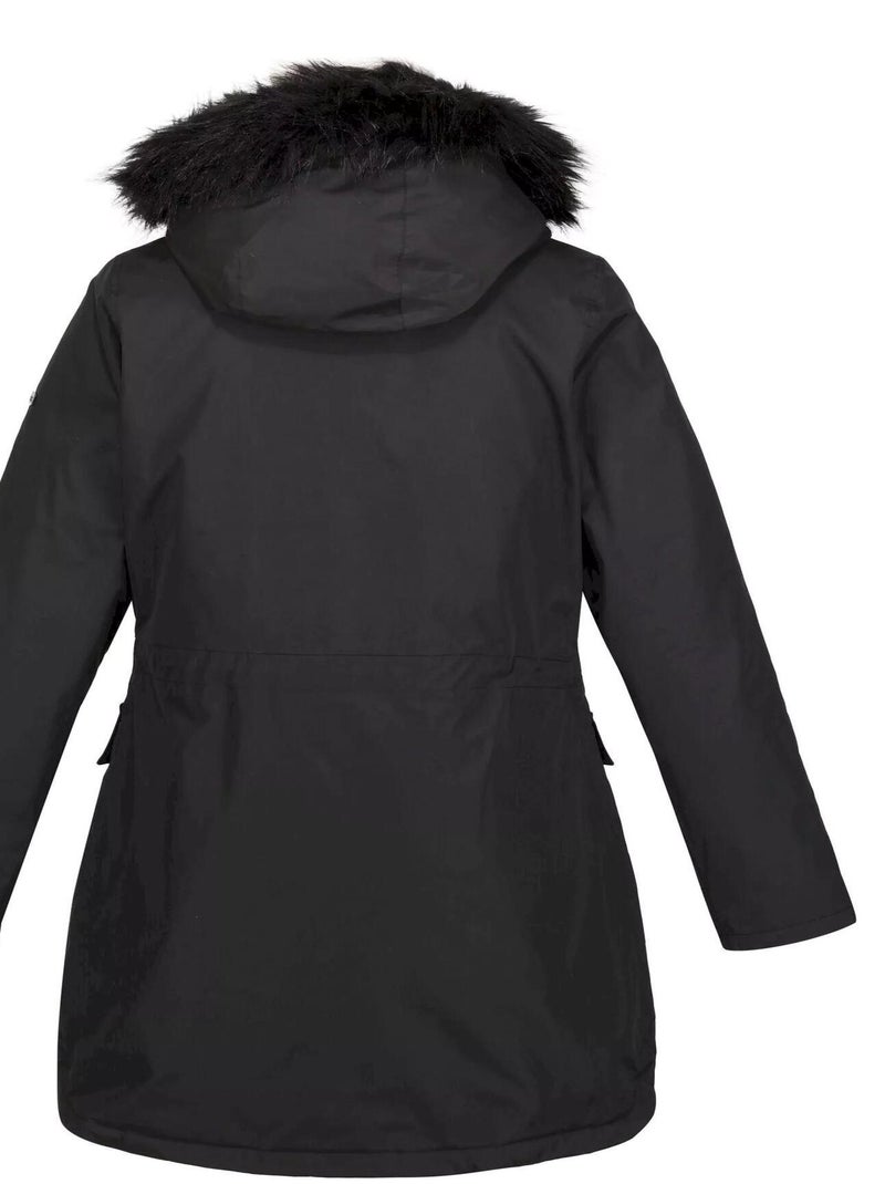 Regatta - Parka motif/style Bord duveteux SABINKA Noir - Kiabi
