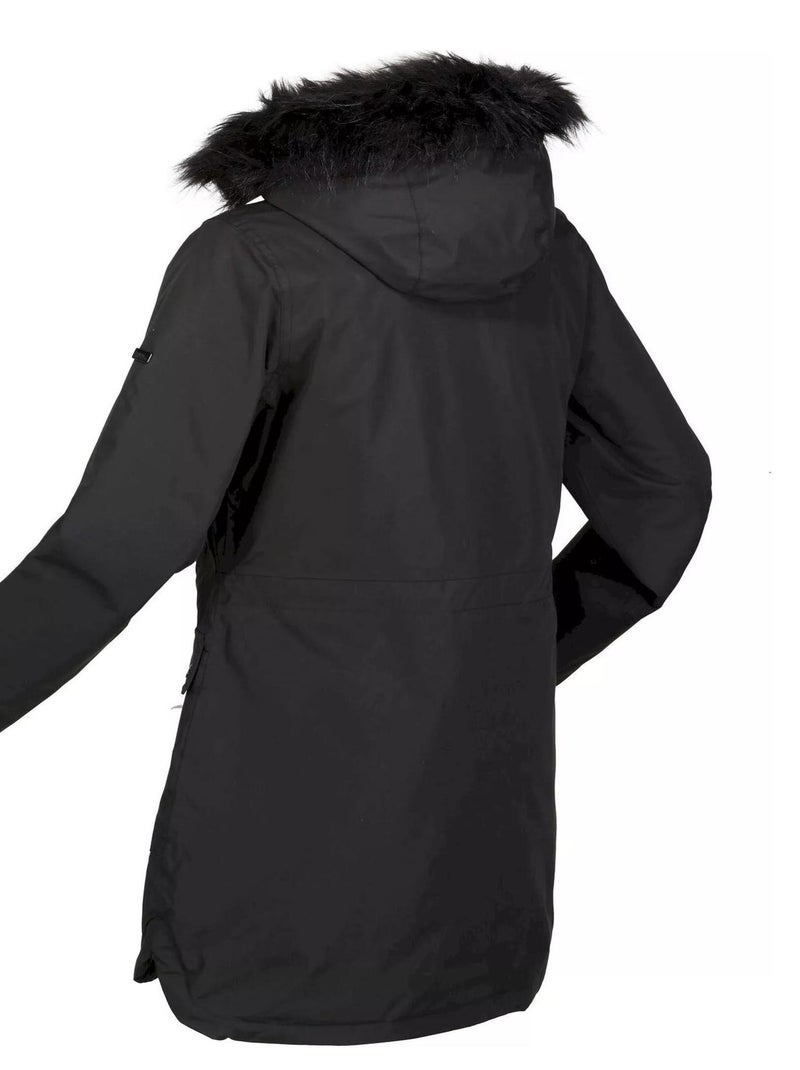 Regatta - Parka motif/style Bord duveteux SABINKA Noir - Kiabi