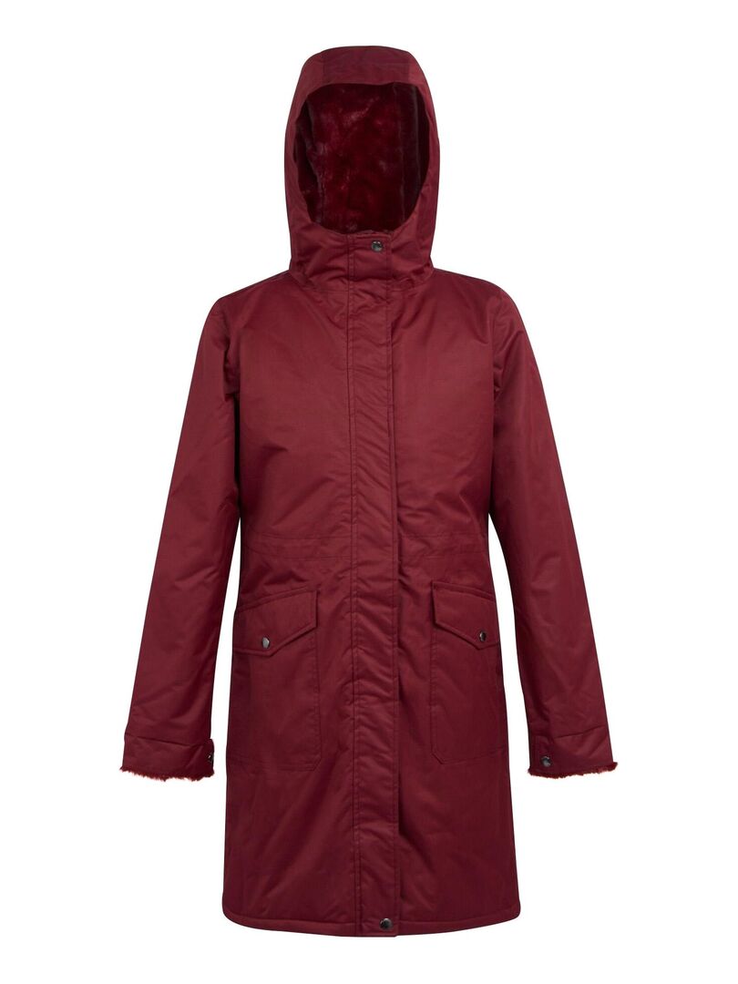 Veste Parka Rouge Femme Regatta Taille 14 - Imperméable Avec Capuche, Occasion En Excellent état