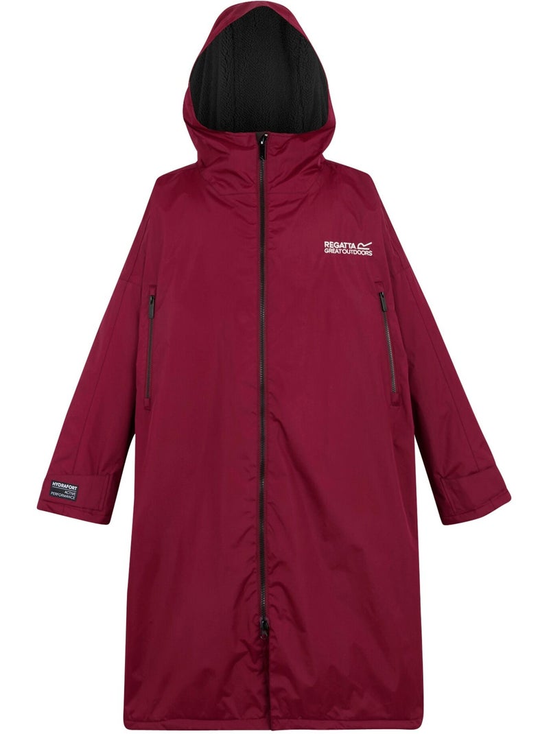 Regatta - Peignoir à langer imperméable avec doublure polaire Rouge bordeaux - Kiabi