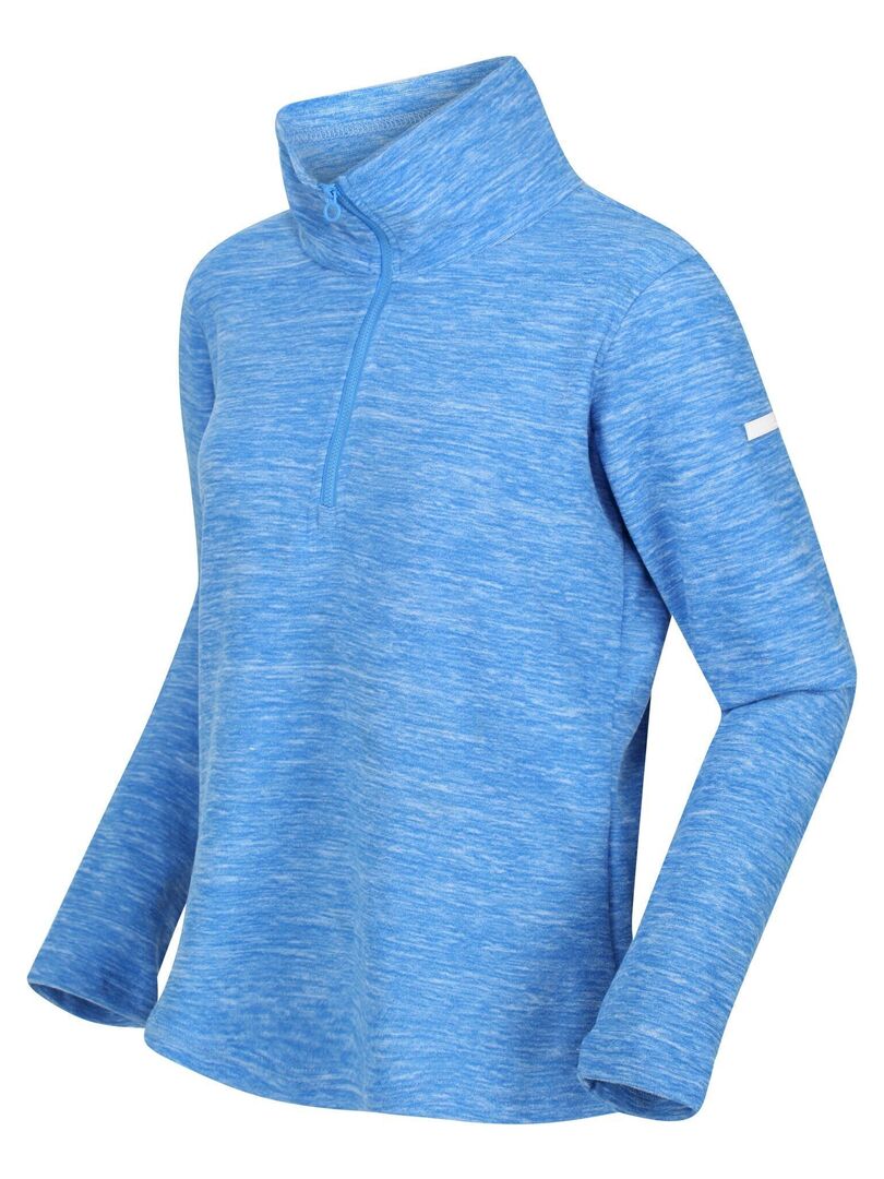 J VESTE POLAIRE EFFET TRICOT CHINÉ HOMME avec poches zippées J22W