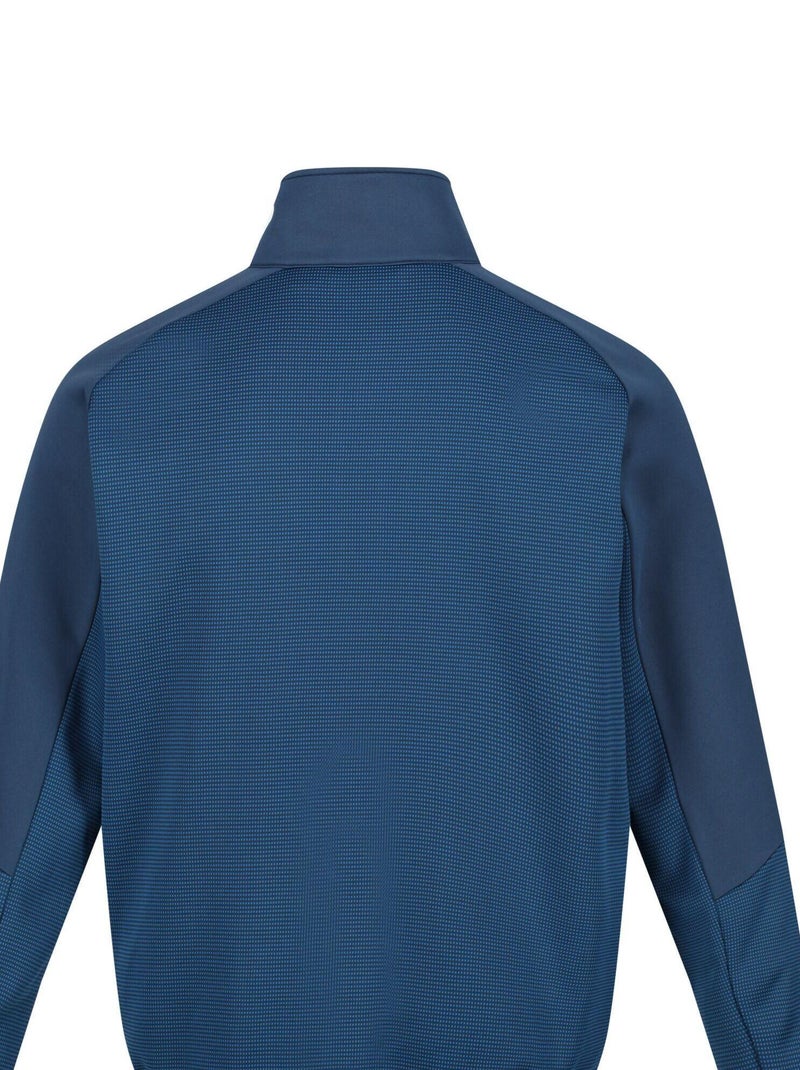 Sweat Henley Homme Regatta Taille S, Bleu, Polaire Légère, 1/4 Zip