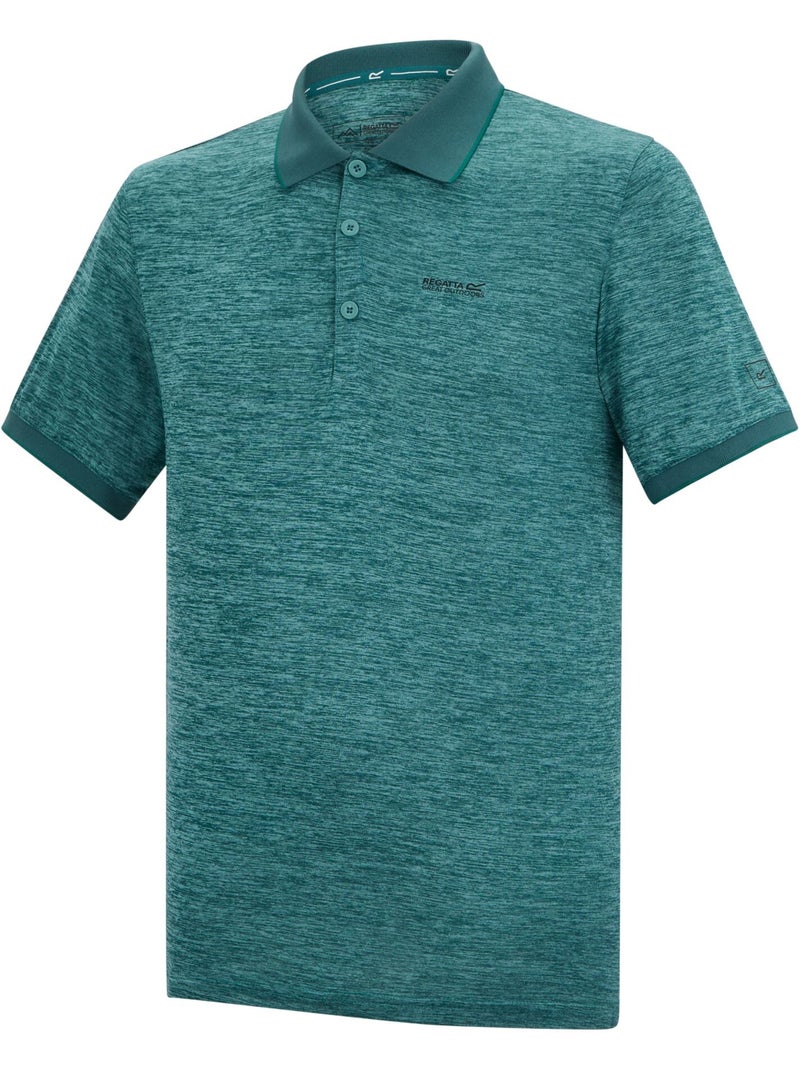 Regatta - Polo chiné manches courtes REMEX Bleu aqua - Kiabi
