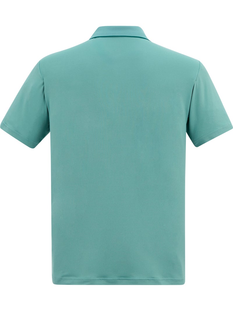 Regatta - Polo extensible motif/style logo brodé MAVERIK Bleu turquoise - Kiabi