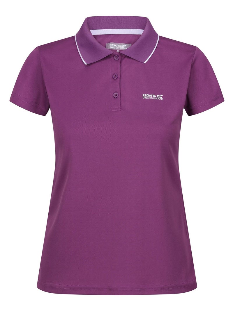 Regatta - Polo manches courtes MAVERICK Violet aubergine - Kiabi