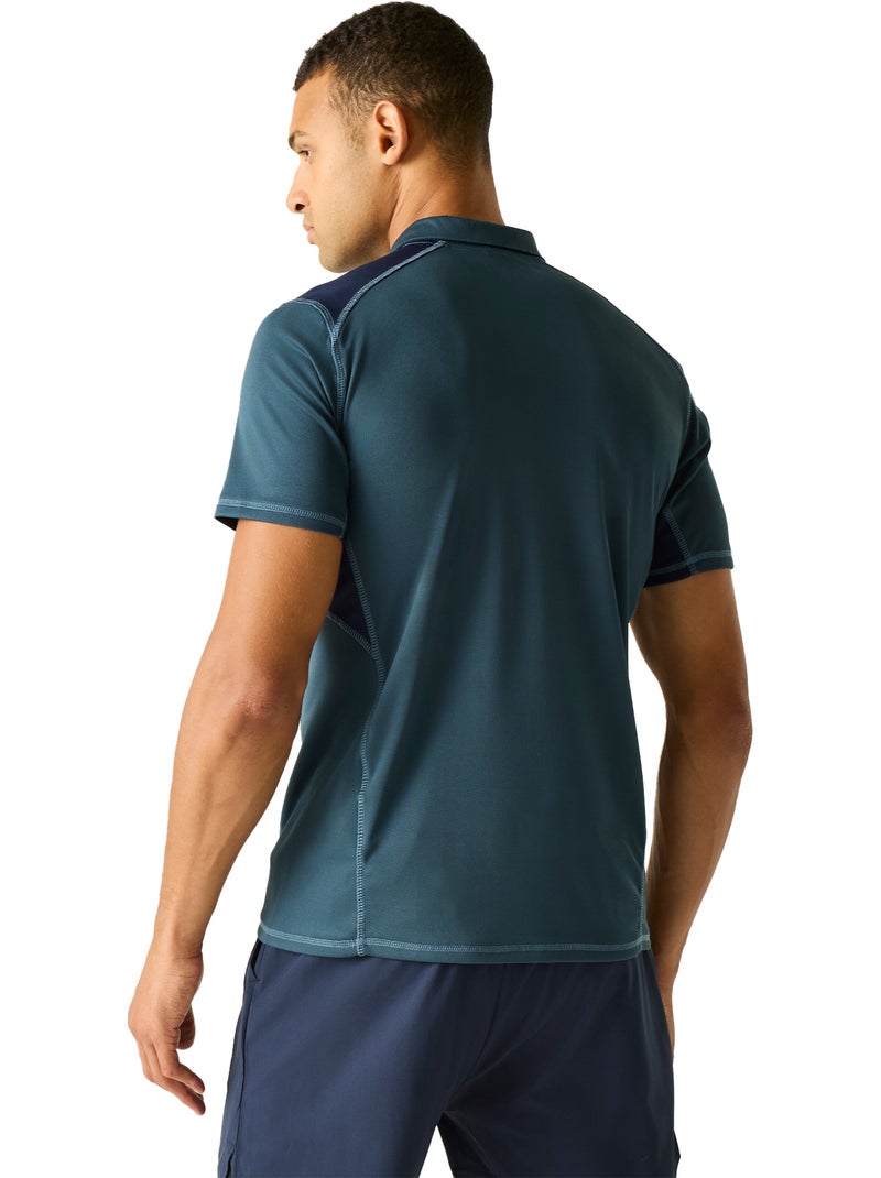 Regatta - Polo manches courtes motif/style logo VIRDA Bleu nuit - Kiabi