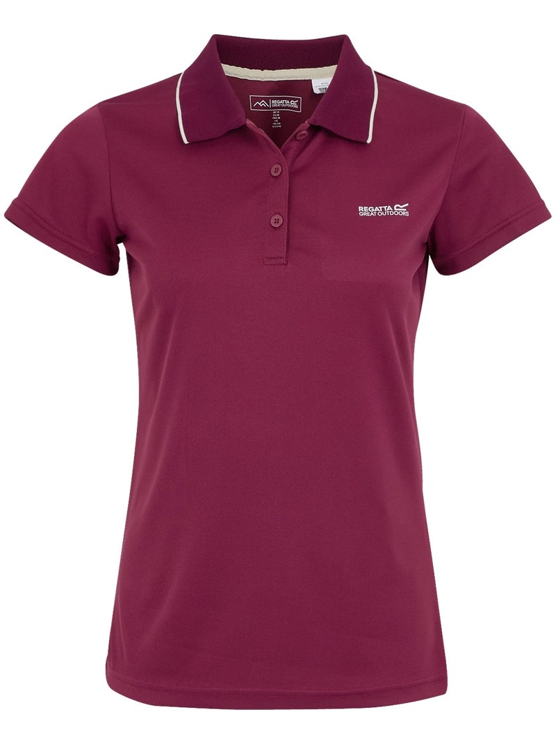 Regatta - Polo MAVERICK Bordeaux - Kiabi