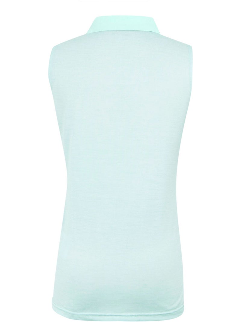Regatta - Polo sans manches TIMA Bleu turquoise - Kiabi
