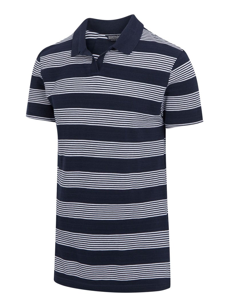 Regatta - Polo TEMPETE Bleu Bleu marine Blanc - Kiabi