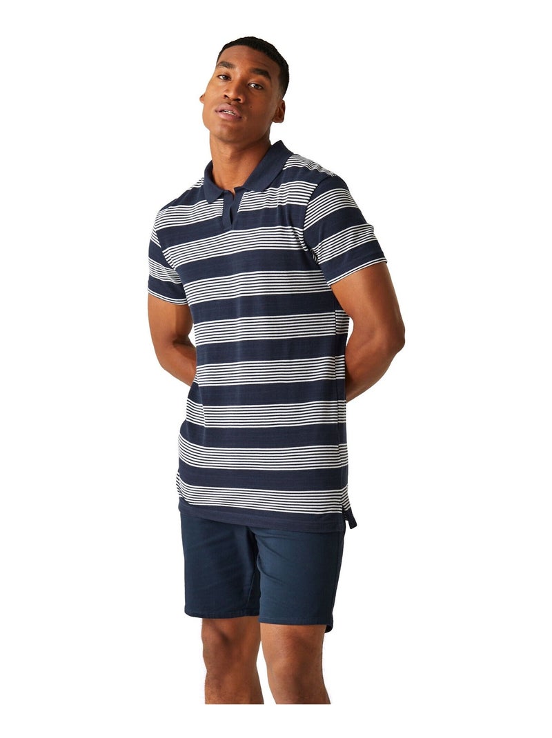 Regatta - Polo TEMPETE Bleu Bleu marine Blanc - Kiabi