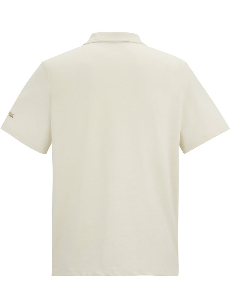 Regatta - Polo uni manches courtes en coton HADVO Beige - Kiabi