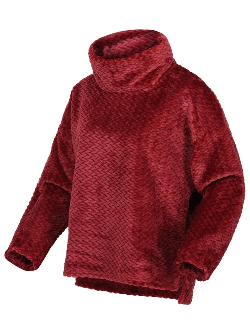 Regatta - Pull motif/style Tressé BEKKAH Bordeaux - Kiabi