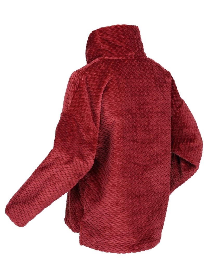 Regatta - Pull motif/style Tressé BEKKAH Bordeaux - Kiabi