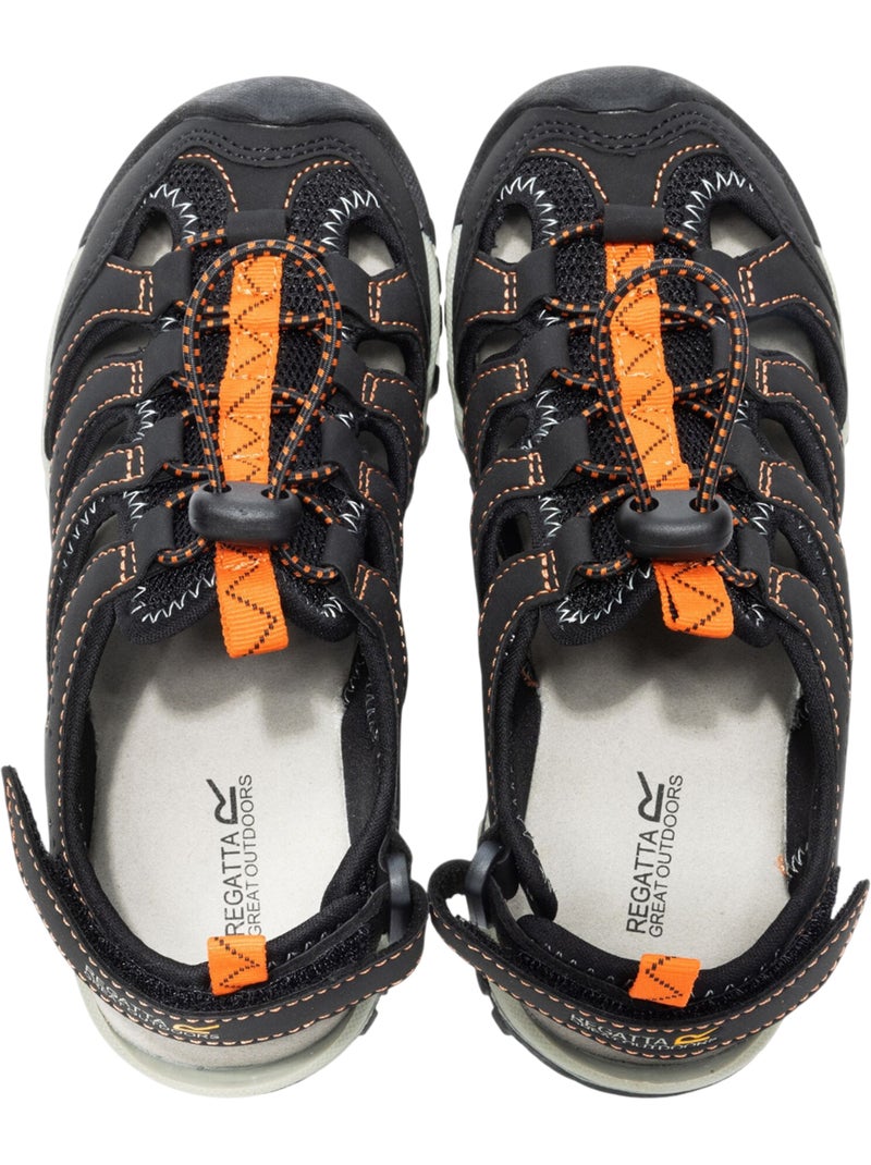 Regatta - Sandales contrastées à bout arrondi WESTSHORE Noir Orange - Kiabi