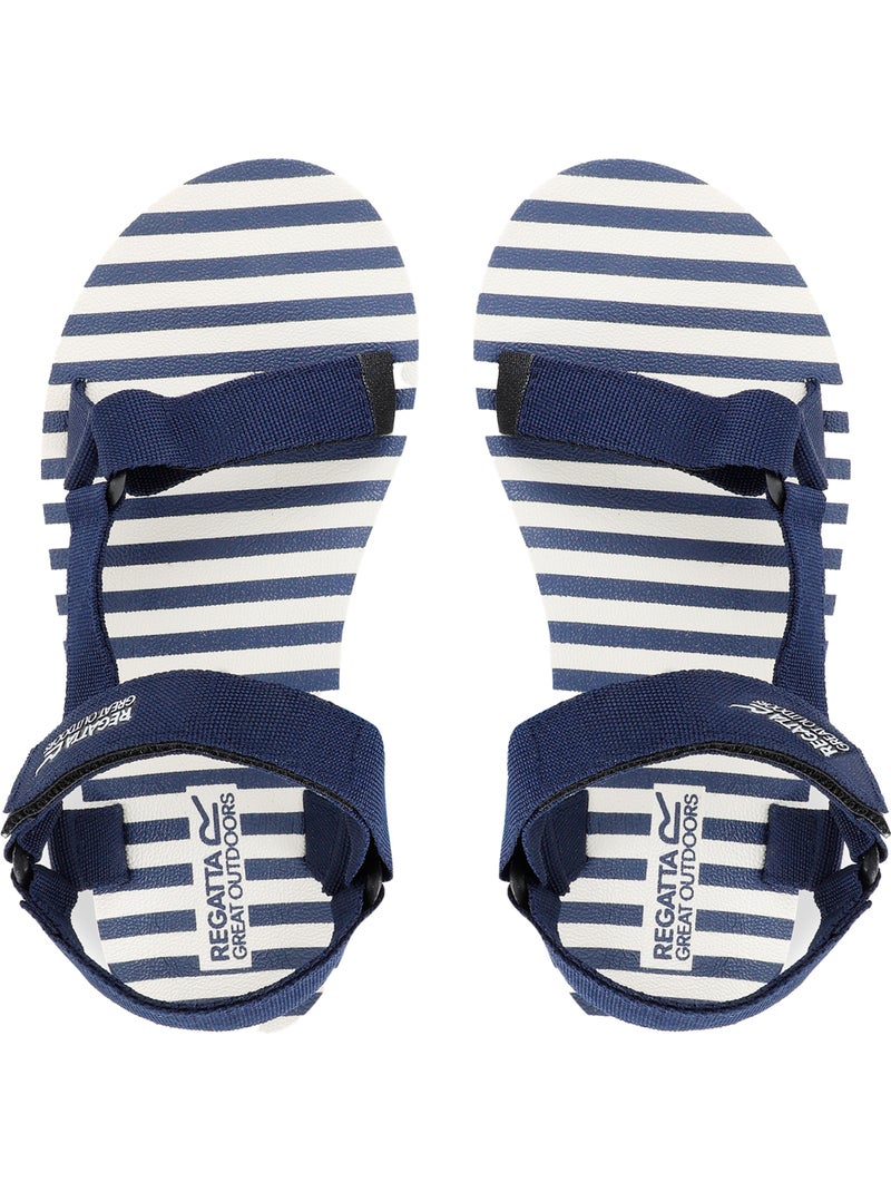 Regatta - Sandales motif/style à rayures LADY VENDEAVOUR Bleu marine - Kiabi